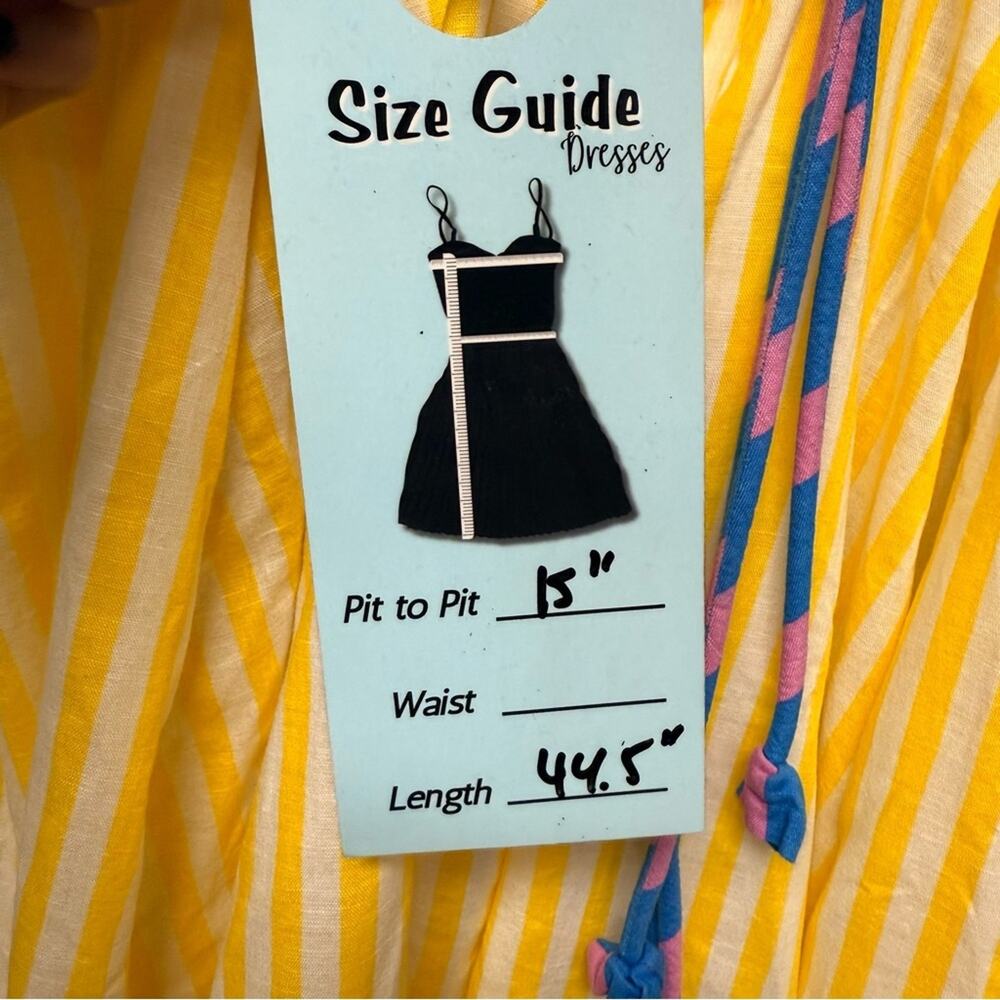 CeliaB Lola Striped Linen Blend Dress - Picture 7 of 8